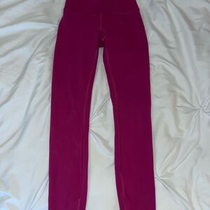 Lululemon Raspberry leggings